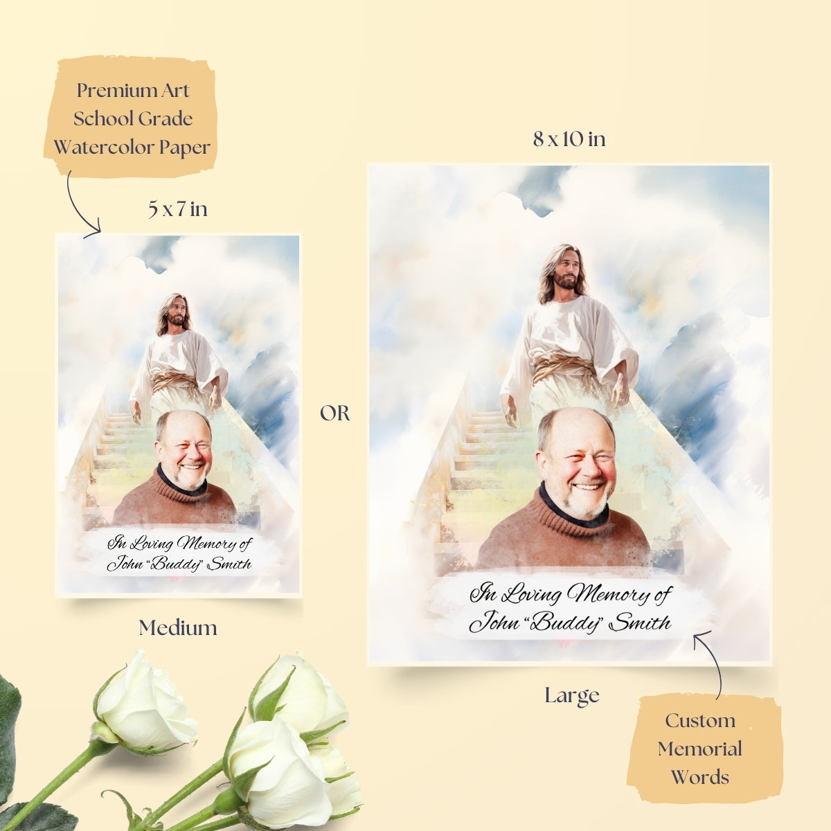 Basic Eternal Memory Personalized Memorial Art Gift Set